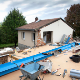 Extension de maison avec véranda-salle à manger Autun